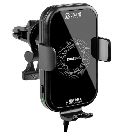 OBAL:ME GravCharger Bezdrátový Nabíjecí Držák do Auta 15W Black