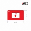iGET SECURITY MP22 - RFID karta k klávesnici MP13 pro alarm M6-4G, minimální rozměry