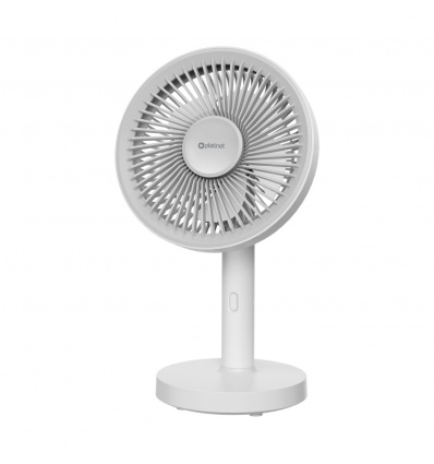 Platinet PRDF0576 stolní ventilátor 12,5 cm, odnímatelná základna, akumulátor 1800 mAh, bílá-šedá
