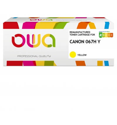 OWA Armor toner kompatibilní s Canon CRG-067H Y, 2350st, žlutá/yellow