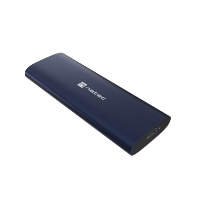 Externí box pro SSD Natec RHINO M.2 NVME LITE USB-C 3.2 GEN 2, hliníkové tělo, STEEL NAVY