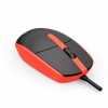 Myš C-TECH WM-10, černočervená, USB
