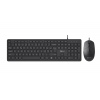 Klávesnice C-TECH KBM-105, drátový combo set s myší, USB, CZ/SK