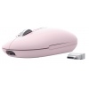 Trust Seron Slim/Kancelářská/Optická/3 200 DPI/USB+BT/Růžová