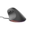 Vertikální myš Natec CRAKE 2 PRO/Vertikální/Optická/Pro praváky/12 400 DPI/Drátové USB-A/Černá