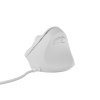 Vertikální myš Natec CRAKE 2 PRO/Vertikální/Optická/Pro praváky/12 400 DPI/Drátové USB-A/Bílá