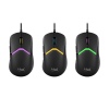 HyperX Pulsefire Saga/Herní/Optická/Pro praváky/26 000 DPI/Drátové USB-A/Černá