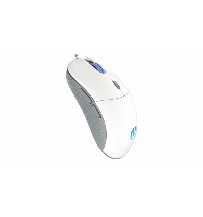 Endorfy GEM Plus/Herní/Optická/Pro praváky/19 000 DPI/Drátové USB-A/Bílá