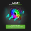 EVOLVEO 120UX-M, ventilátor, 120mm, 4pin molex, ARGB, master, černý
