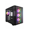 FSP M580-BA/Midi Tower/Transpar./Černá