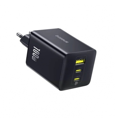 Baseus EnerFill FE11 Fast Nabíječka USB-A + USB-C + USB-C 100W Cosmic Black