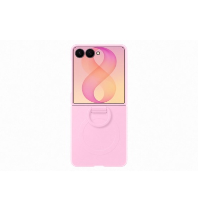 Samsung Silikonový magnetický kryt s držákem na prst pro Galaxy Z Flip8, Pink