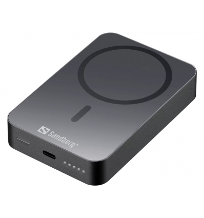 Sandberg Mag bezdrátová powerbanka 10000mAh (37 Wh), černá