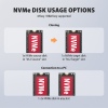 AXAGON ADSA-M2C22L, USB-C 20Gbps dokovací stanice pro 2× M.2 NVMe SSD s funkcí klonování