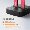 AXAGON ADSA-M2C22L, USB-C 20Gbps dokovací stanice pro 2× M.2 NVMe SSD s funkcí klonování