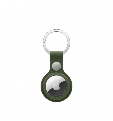 AirTag FineWoven Key Ring - Moss