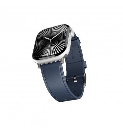 Epico Watch Strap Leather 42/44/45/46/49 - modrá