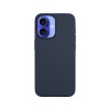 Epico Mag+ kožený kryt iPhone 16 - modrá
