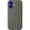 iPhone 16 Plus Silicone Case with MS - S.Gray / SK