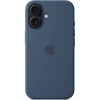 iPhone 16 Plus Silicone Case with MS - Denim / SK