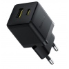 Baseus Rychlonabíječka do sítě Palm 30W 1xUSB-A 1xUSB-C PD QC 3.0 černá