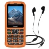 EVOLVEO StrongPhone Z6, IP68 odolný Dual SIM telefon, 2,8"LCD, 4000mAh, Powerbanka,, oranžový