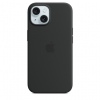iPhone 15 Silicone Case with MS - Black / SK