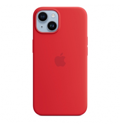 iPhone 14 Silicone Case with MS - (P)RED / SK