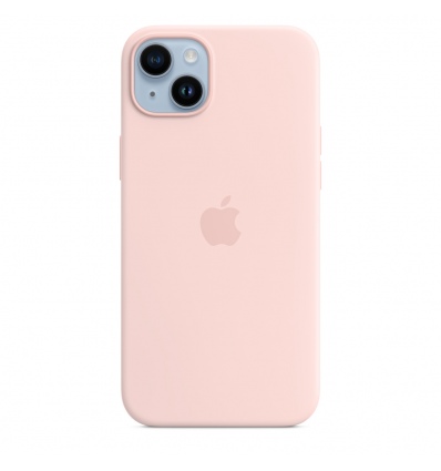 iPhone 14+ Silicone Case with MS - Chalk Pink / SK