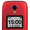 EVOLVEO EasyPhone FS, vyklápěcí telefon 2.8" pro seniory s nabíjecím stojánkem (červená barva)