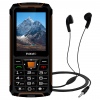 EVOLVEO StrongPhone Z6, IP68 odolný Dual SIM telefon, 2,8"LCD, 4000mAh, Powerbanka, černo-oranžový