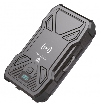 Solární powerbanka VIKING TYR I/Output:1xUSB-C,2xUSB-A/Wireless charge 15W max/10000mAh/LED světlo