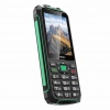 EVOLVEO StrongPhone W4, IP68 odolný Dual SIM telefon, 2,8"LCD, 2500mAh, Powerbanka, černo-zelený