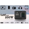 Viking USB GaN charger 200W PD PRO/síťový adaptér/Output:3xUSB-C,2xUSB-A/Rychlo nabíjení/