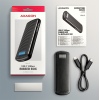 AXAGON EEM2-SC, USB-C 10Gbps externí box pro M.2 NVMe SSD, bezšroubový, žebrovaný hliník