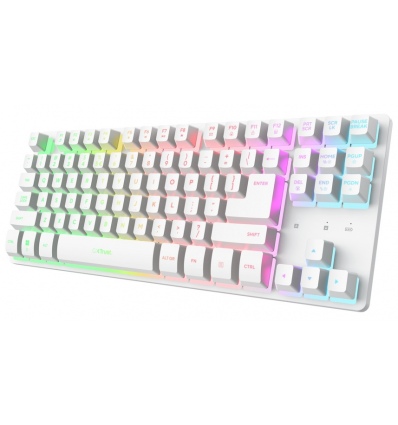 Trust GXT831 Thado TKL/Bezdrátové USB/US/Bílá
