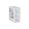 Počítačová skříň Genesis DIAXID 605 ARGB/Midi Tower/Transpar./Bílá