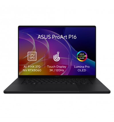 ASUS ProArt P16/H7606WM-OLED122XZ/AI9-HX370/16"/2880x1800/T/32GB/1TB/RTX 5060/W11P/Black/2R