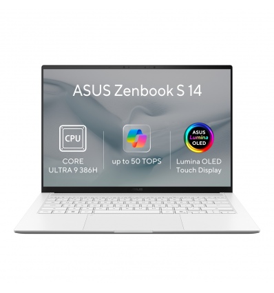 ASUS Zenbook S14 OLED/UX5406AA-OLED431XZ/U9-386H/14"/2880x1800/T/32GB/1TB/Intel int/W11P/White/2R