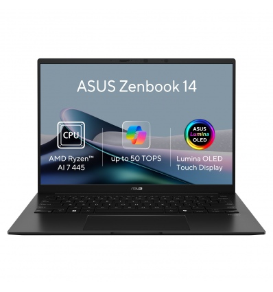 ASUS Zenbook 14/UM3406GA-OLED239WZ/AI7-445/14"/WUXGA/T/32GB/512GB/AMD int/W11H/Black/2R