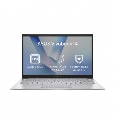 ASUS Vivobook 14/X1404VA-EB2276WZ/3-100U/14"/FHD/8GB/256GB/Intel int/W11H/Silver/2R