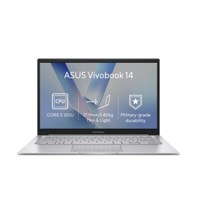 ASUS Vivobook 14/X1404VA-EB2175WZ/5-120U/14"/FHD/8GB/512GB/Intel int/W11H/Silver/2R