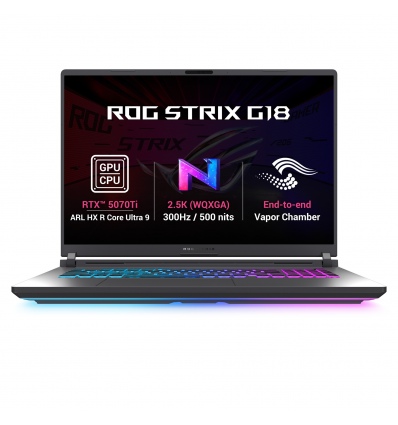 ASUS ROG Strix G18/G815LR-TT346Z/U9-290HXPLUS/18"/2560x1600/32GB/1TB/RTX 5070Ti/bez OS/Gray/2R