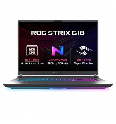 ASUS ROG Strix G18/G815LP-TT143WZ/U9-290HXPLUS/18"/2560x1600/32GB/1TB/RTX 5070/W11H/Gray/2R