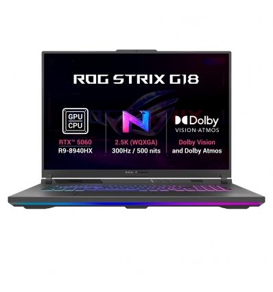 ASUS ROG Strix G18/G814PM-TT091Z/R9-8940HX/18"/2560x1600/32GB/1TB/RTX 5060/bez OS/Gray/2R