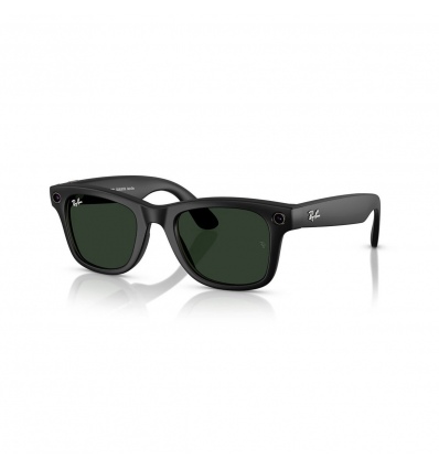 Meta Ray-Ban Gen1 Wayfarer - Matte Black/Clear to Graphite Green Transitions (Large)