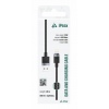 TEXTILNÍ KABEL USB-A/LIGHTNING 1,5M, USB 2.0 ČERNÝ