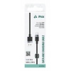 TEXTILNÍ KABEL USB-A / USB-C 1,5M, USB 2.0 ČERNÝ