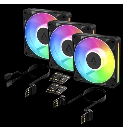 ARCTIC BioniX P12 A-RGB (Black) - 3 Pack