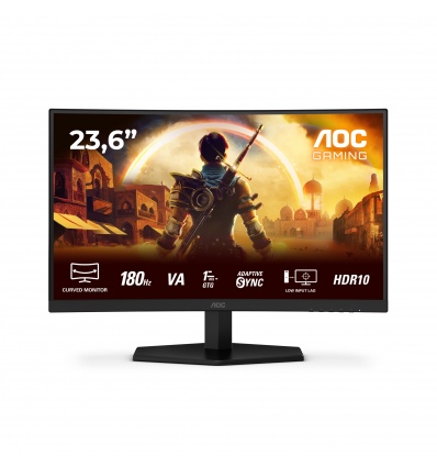 AOC AGON/C24G42E/23,6"/VA/FHD/180Hz/4ms/Černá/3R